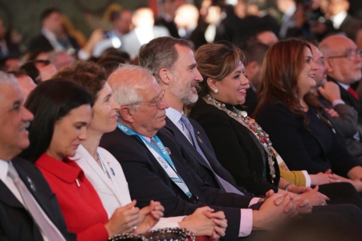 La ministra d'Afers Exteriors, Maria Ubach, durant la Trobada Empresarial.